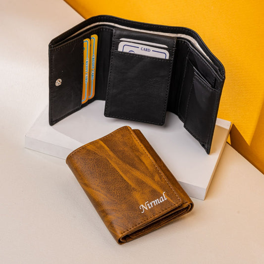 Unisex 3 Fold Wallet