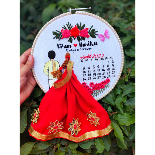 Couple Embroidery Hoop 6.0