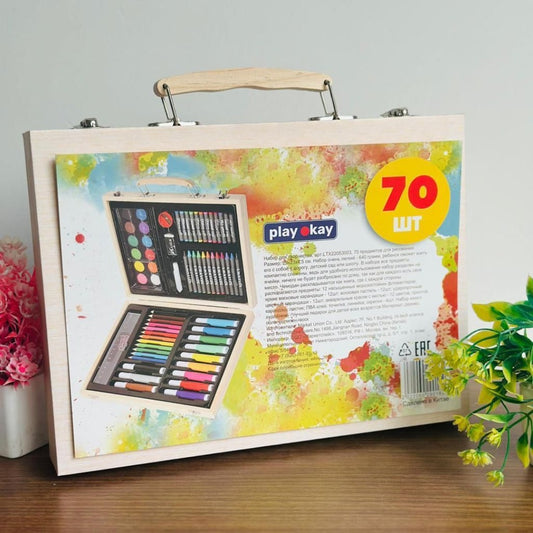 Premium Quality 70 Pc Wooden Stationary Suitcase