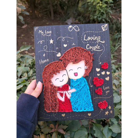 Doodle Couple String Art