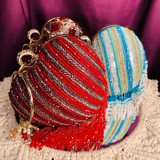 Heart Clutch With Tassel