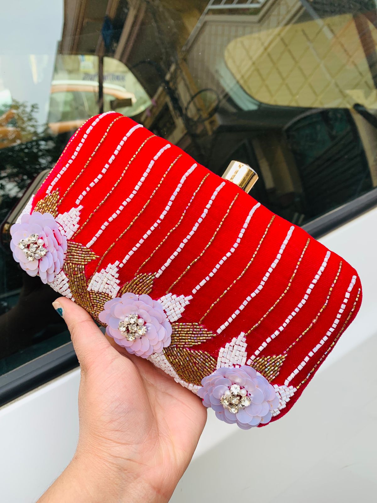 Bridal Embroidery Clutch