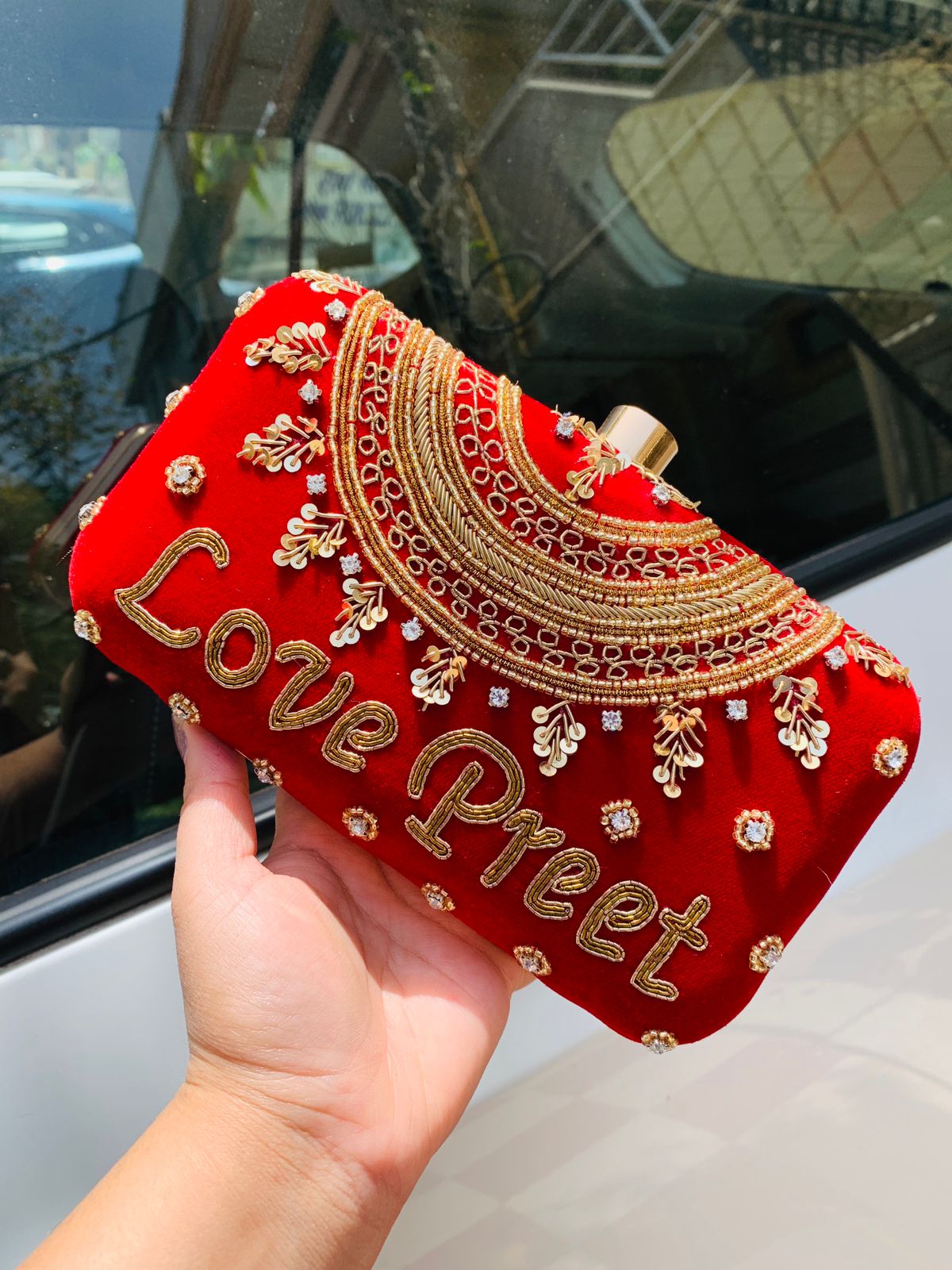 Bridal Embroidery Clutch