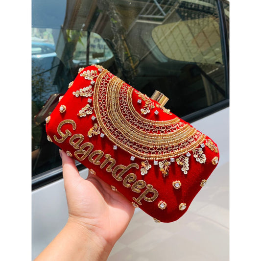 Bridal Embroidery Clutch