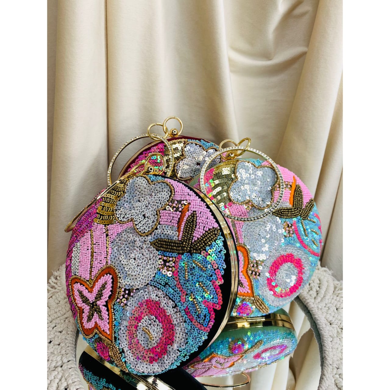 Multi Round Clutch Bag