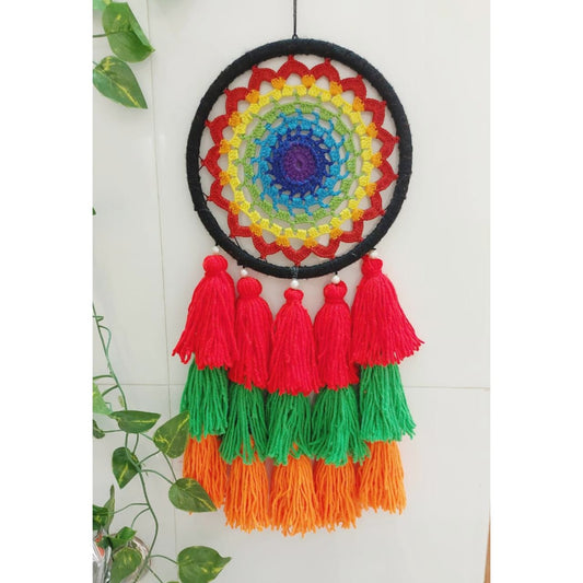 Rainbow Dreamcatcher With Tassels