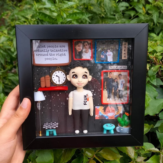 Shadow Box With Clay Figure 1.0