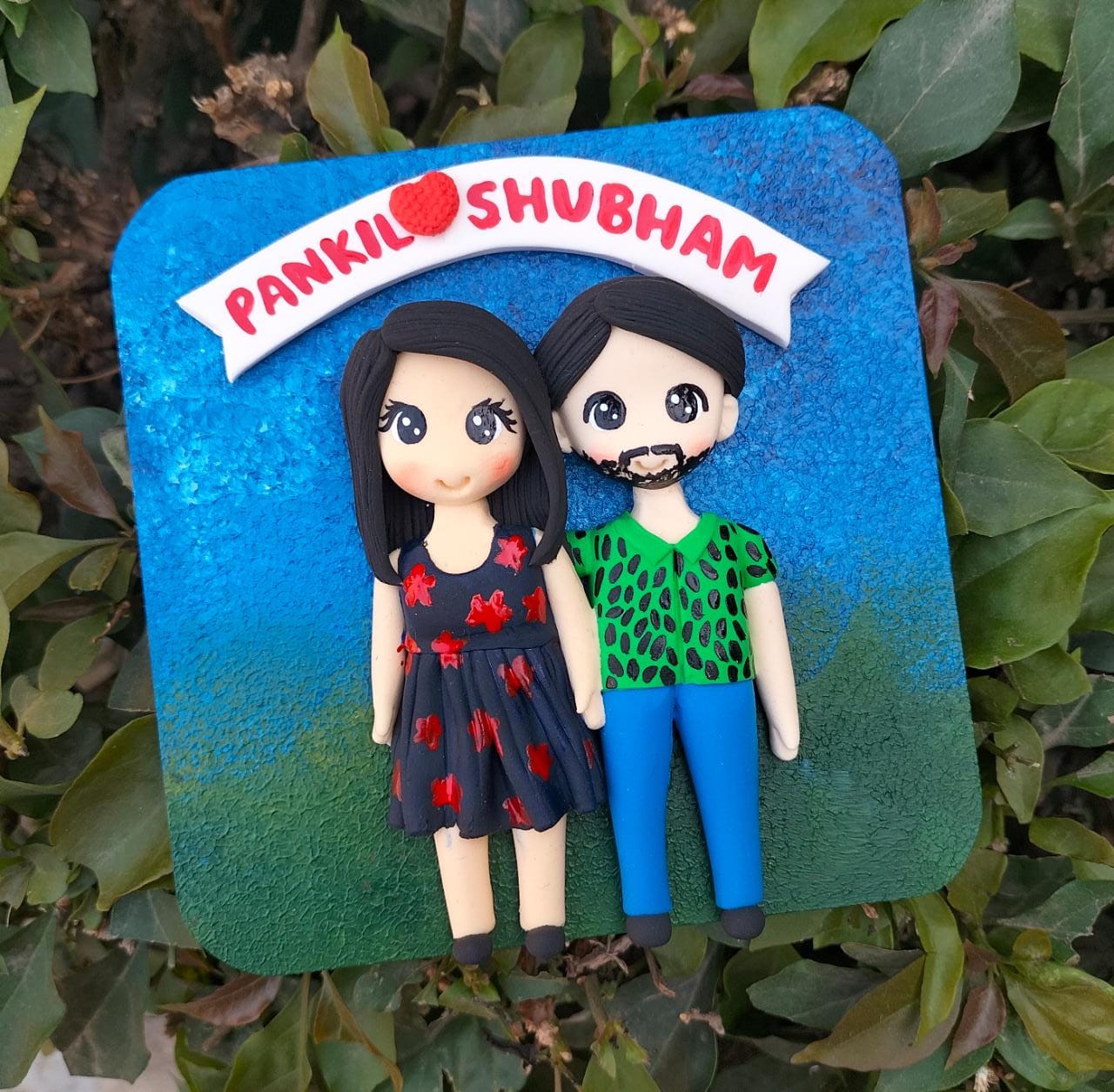 Couple Figure Fridge Magnet