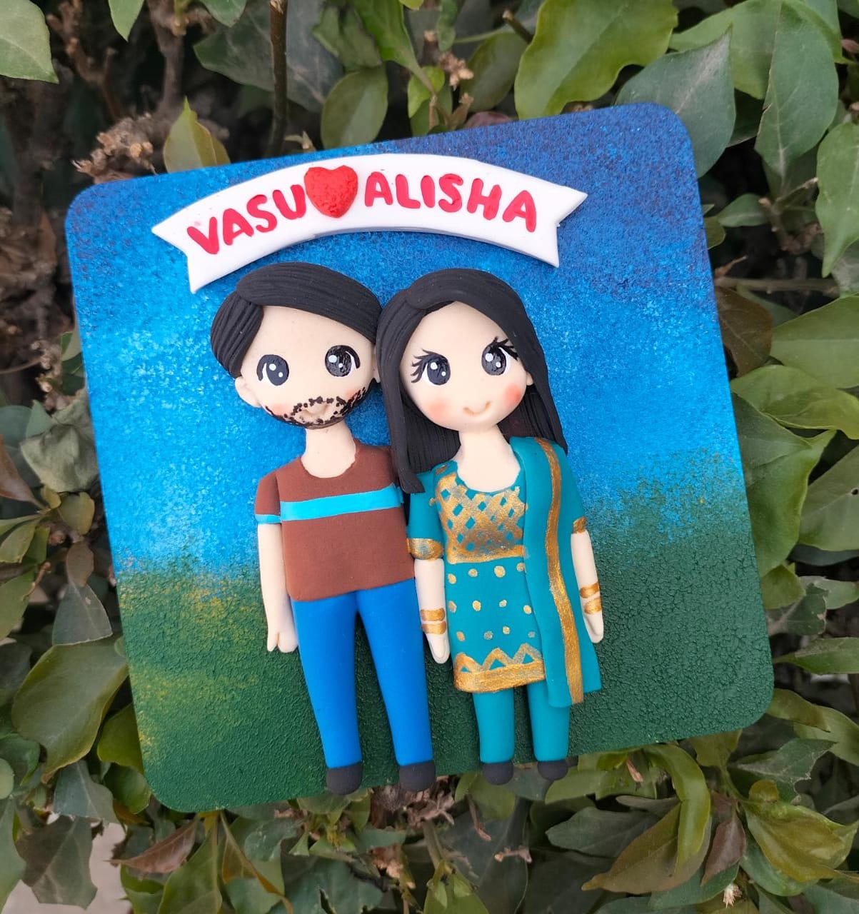 Couple Figure Fridge Magnet