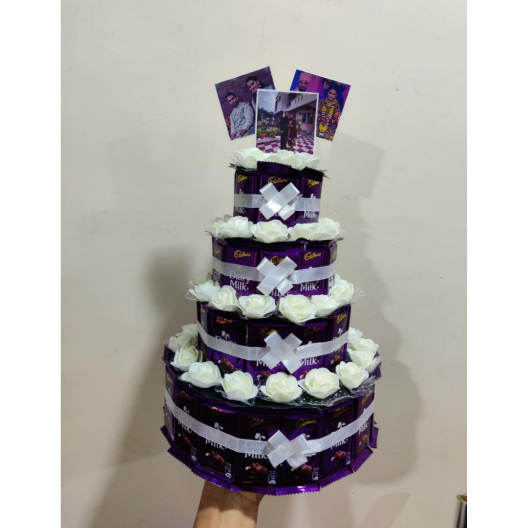 Dairy Milk 4 Tier Bouquet