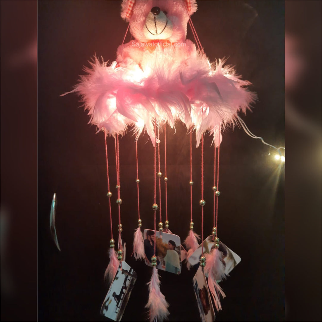 Fairy Lights Windchime With Teddy