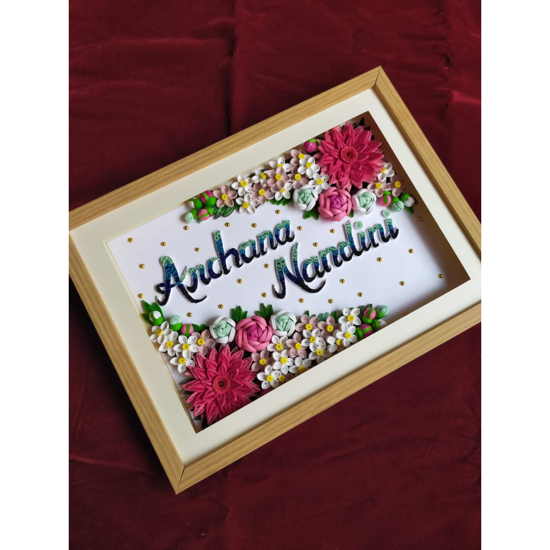 Name Quilling Frame