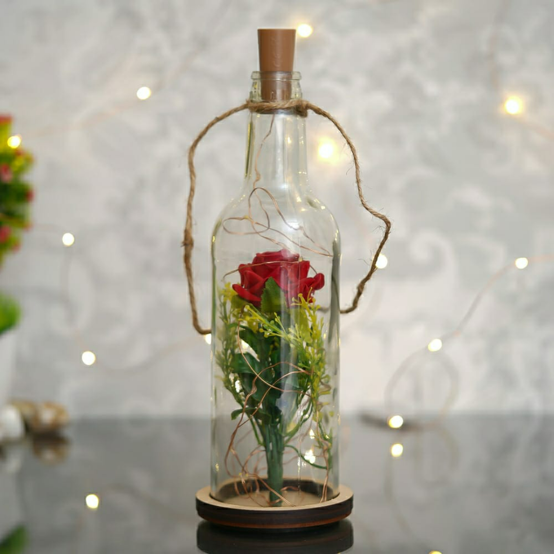 LED Rose Bottle