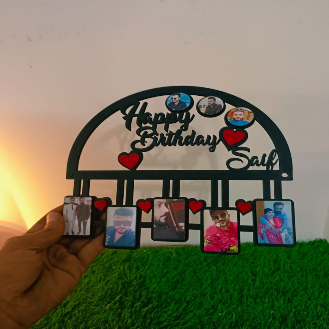 Semi-Circle 8 Photo Frame