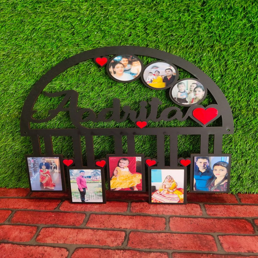 Semi-Circle 8 Photo Frame