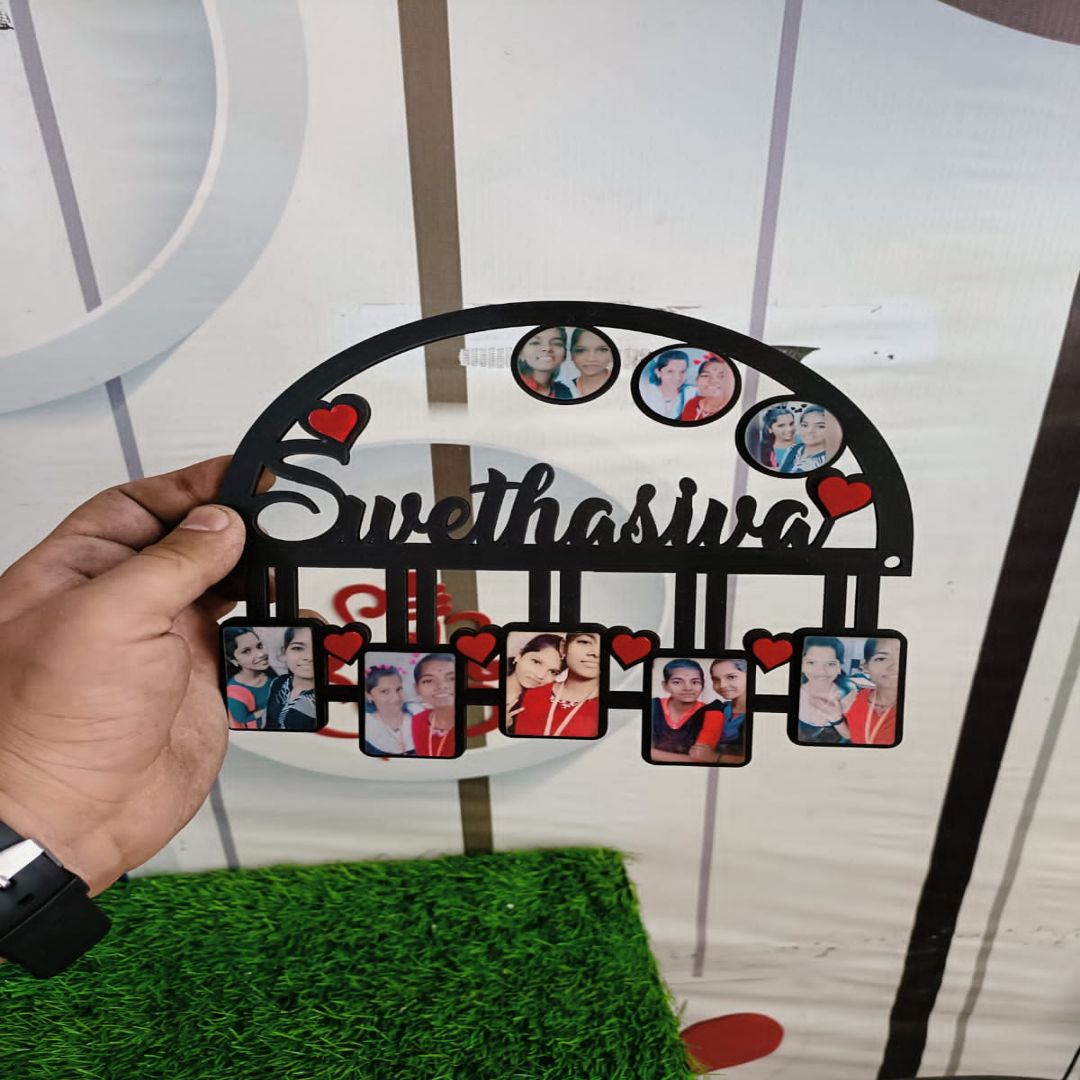 Semi-Circle 8 Photo Frame