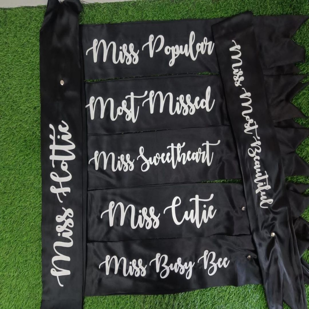 Personalized Satin Sash