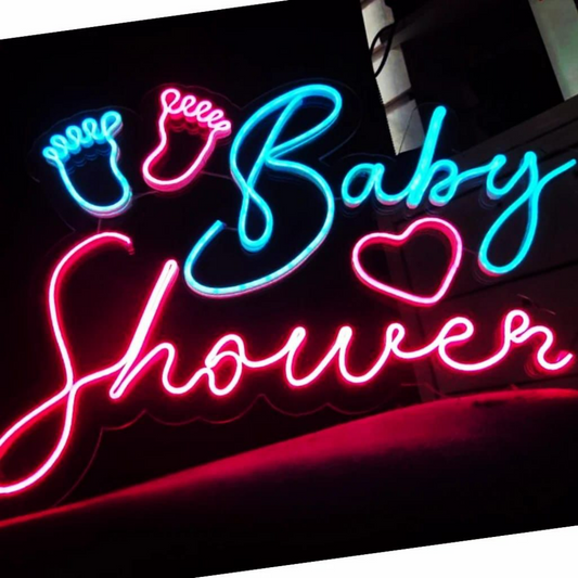 Baby Shower Neon