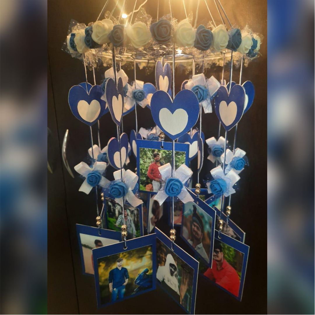 Floral Hearts Fairy Lights Windchime