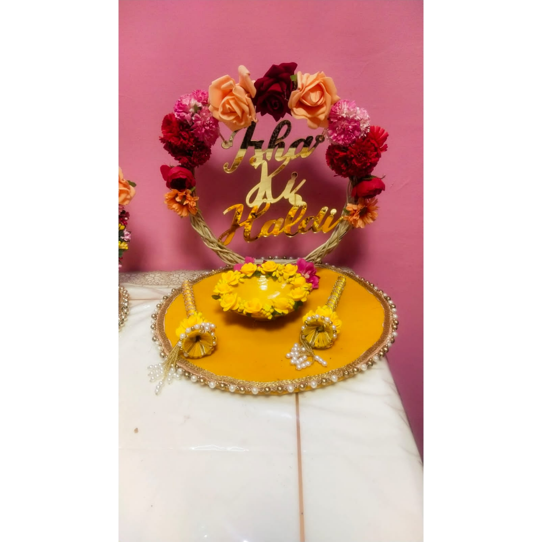 Haldi Cake Decoration# Bride to Cake Decoration - YouTube