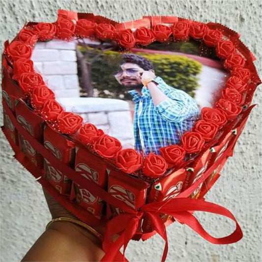 Heart Shaped Chocolate Bouquet (With Photo)