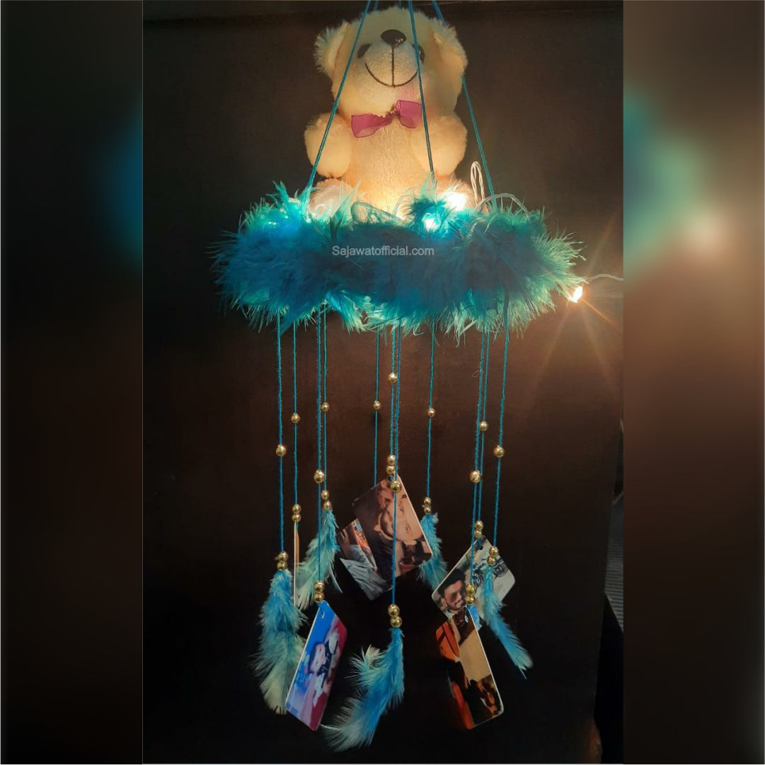 Fairy Lights Windchime With Teddy