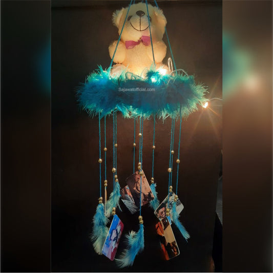 Fairy Lights Windchime With Teddy