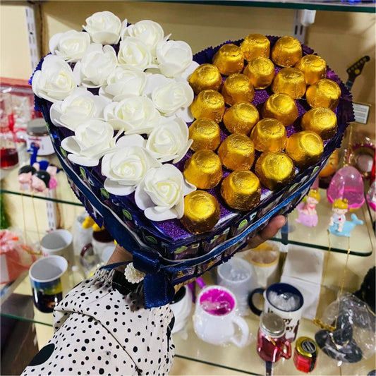 Dairy Milk Heart Bouquet