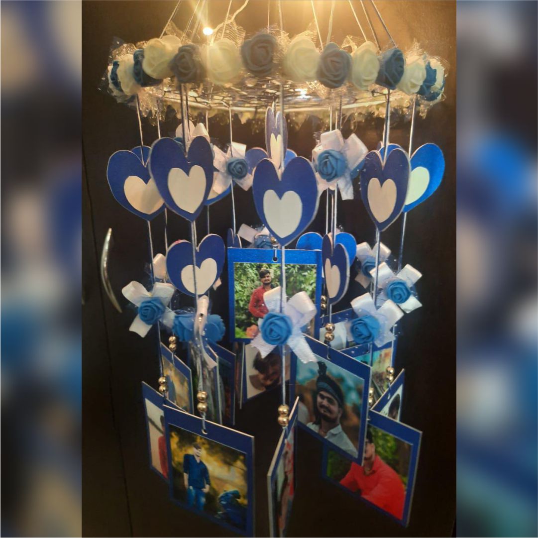 Floral Hearts Fairy Lights Windchime